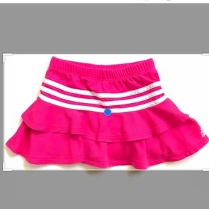 Adidas girl hot pink ruffle skirt